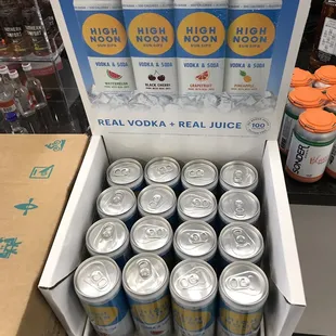 Vodka and Flavored soda water