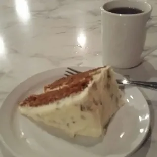 Carrot cake better than my mother's - sorry Mom!