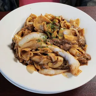 Beef and Noodles at Beckey's