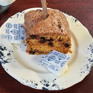 Pumpkin Bread with Chocolate Chips at Beckey's