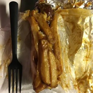 Polish Boy: $4.49 and you only get a few french fries and a spoonful of coleslaw.  I've had bigger Po' boys.  Sausage was good though.