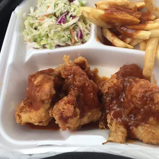 Decently priced. Chicken wings cooked well.