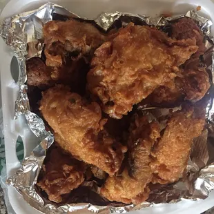 The Tuesday Special 8pcs for $8.99. I get my chicken with no sauce.