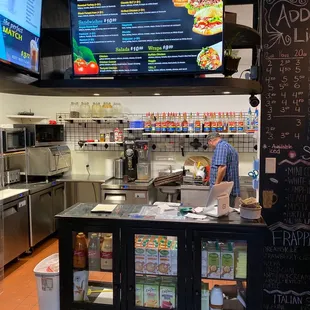 a man preparing food