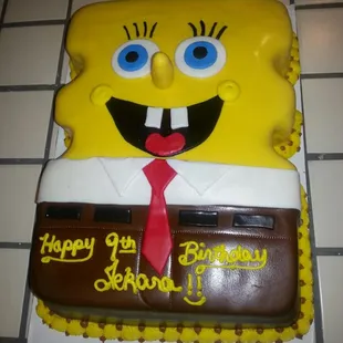 sponge bob Birthday cake