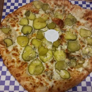 Dill pickle pizza - ya gotta try it,...at least once.