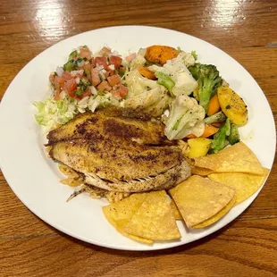 Blackened tilapia special