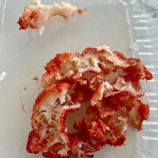 All batter, no prawn. Very little sweet or sour.