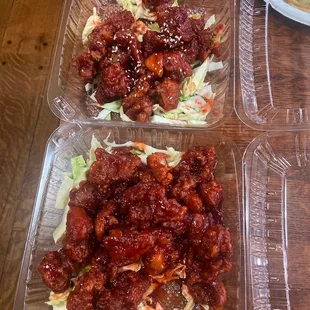 1. General Tso&apos;s Chicken and 5. Sesame Chicken. They are literally the same chicken except one has sesame seeds!!! They were not good!!!
