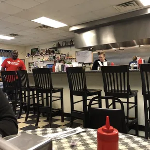 Inside bar and tables