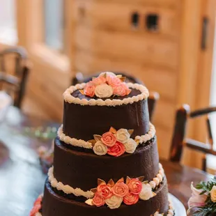 a wedding cake