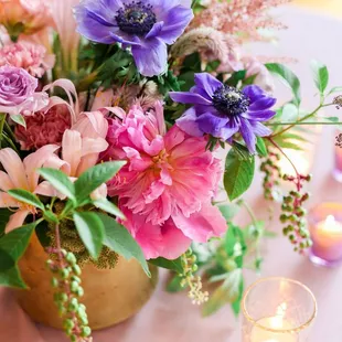Beautiful summer shades of pink and purple!