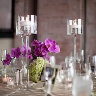 Centerpiece with Hydrangeas and Orchids...