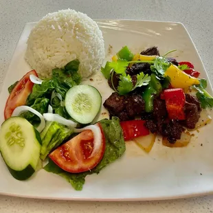 Cơm Trắng Bò Lúc Lắc