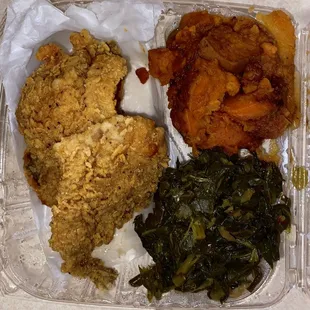 Collared Greens Candied Yams Whiting