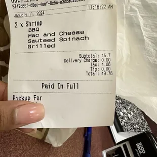 Literally was charged this amount and if they didnt give me my receipt uber eats wouldve said I got the discounted price.