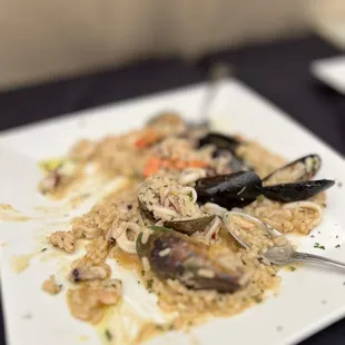 a plate of food on a table