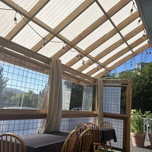 Outdoor seating area