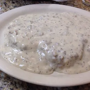 Biscuits and sausage gravy
