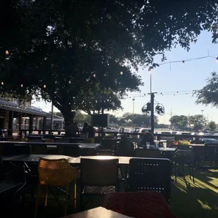 Patio at sunset