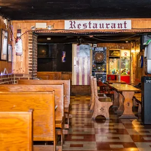the interior of the restaurant