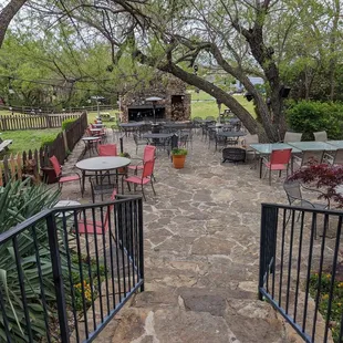 Dog friendly outdoor seating