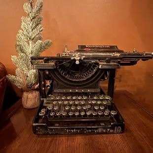 Old typewriter as a decoration