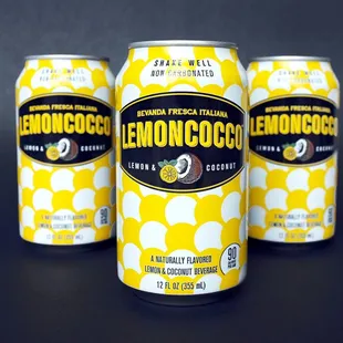 One of the best new items available! Lemon and coconut mixer, in a can! Just add your own favorite alcohol!