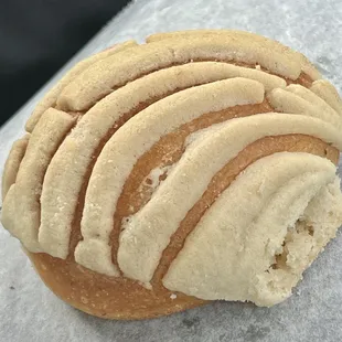 a close up of a pastry