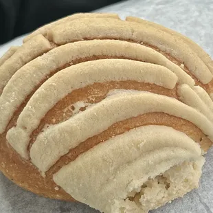 a close up of a pastry