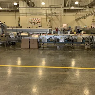 the inside of a factory