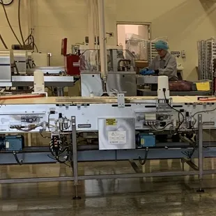 the inside of a factory