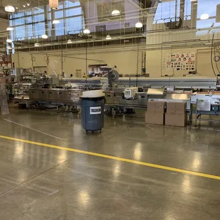 the inside of a factory