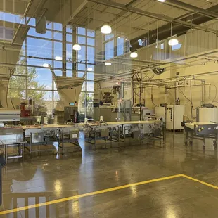 the inside of a factory