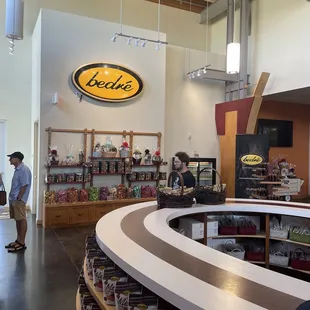 the inside of a store