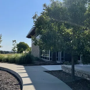 the outside of the building