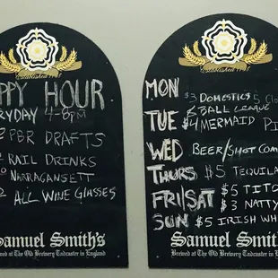 Happy Hour and Daily Specials