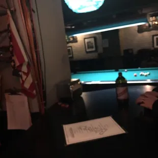 They have pool tables