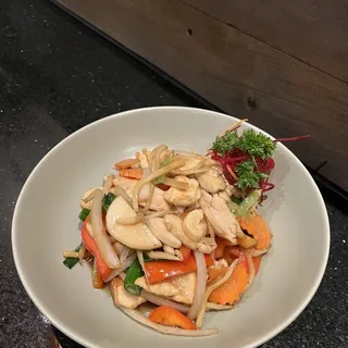 Ginger and Mushroom Sauteed