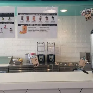 Boba making counter