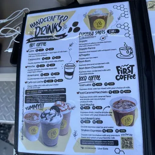 Menu - so many varieties :)
