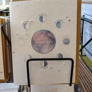 a picture of a card with a picture of a cat on it