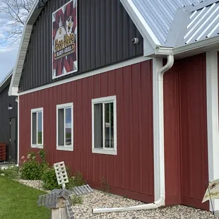 Iconic red barn