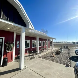 the outside of the building