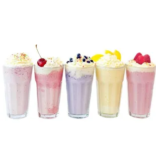 All Natural Fruit Milkshakes