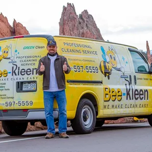 Steve Seifert, Owner of Bee-Kleen Professional Carpet Cleaning &amp; More w/ A Truck Mount From Our Fleet.
