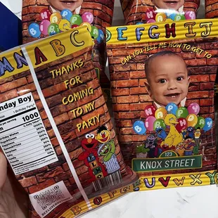 Chip bags.  The cutest