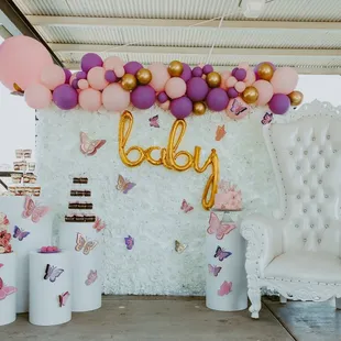 Butterfly themed baby shower