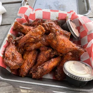 Smoked Buffalo Chicken Wings