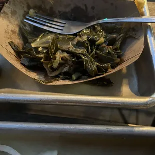 Collards are spicy and yummy